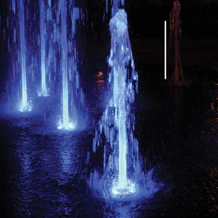 پرژکتور دور نازلی 6 ولت RGB ال ای دی مدل A14S با استاندارد IP68 3 کاربرد پرژکتور دور نازلی 6 ولت RGB مدل A14S