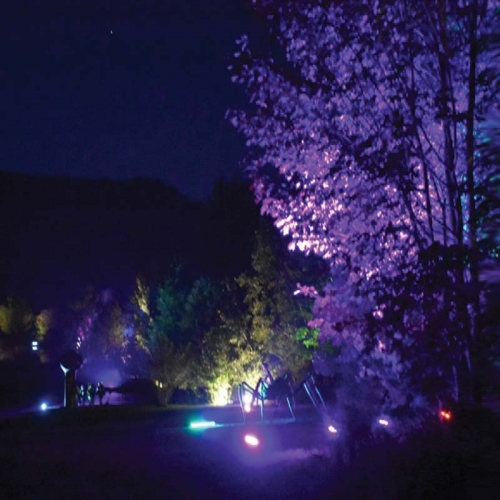 کاربرد چراغ استخری LED گرد پایه دار ۱۲ ولت مدل SA12