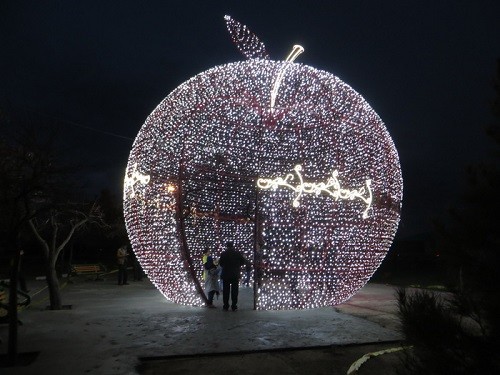 المان نوری ال ای دی طرح سیب