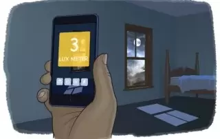 اندازه گیری شدت نور اتاق