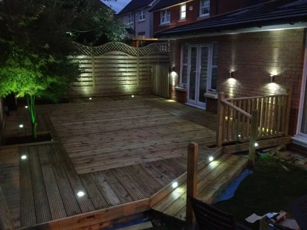 ایده طراحی نورپردازی تراس و پاسیو و آلاچیق