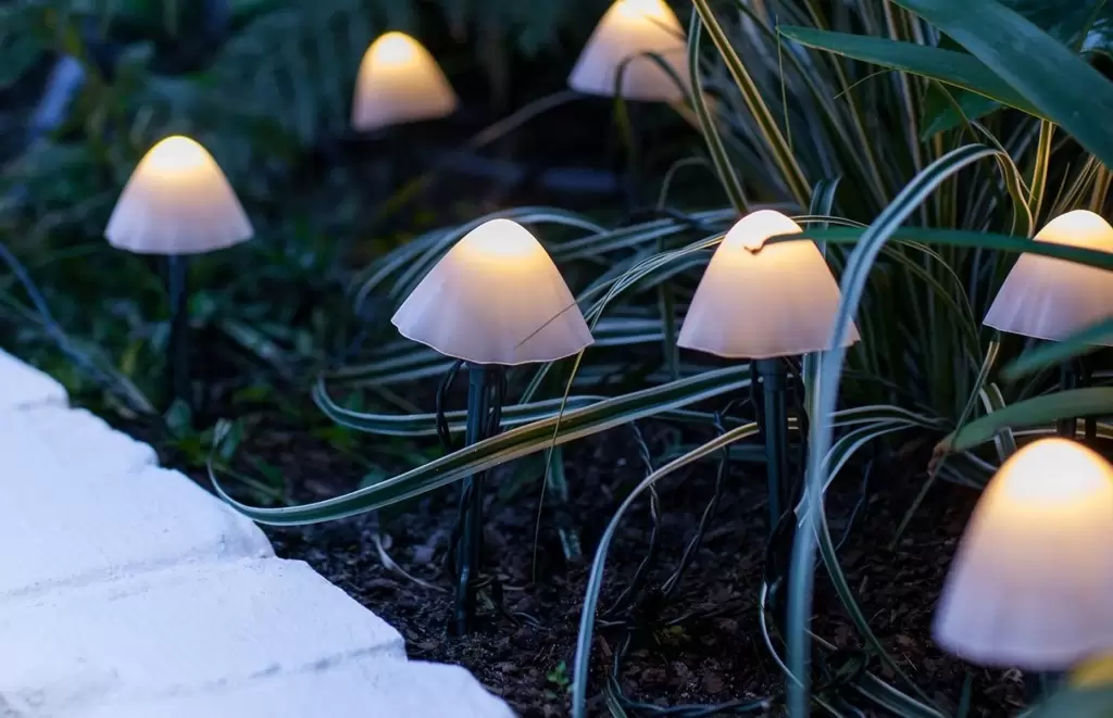 نورپردازی باغ - همه چیز درمورد نورپردازی باغ 14 قارچ های رنگی با LED برای باغچه