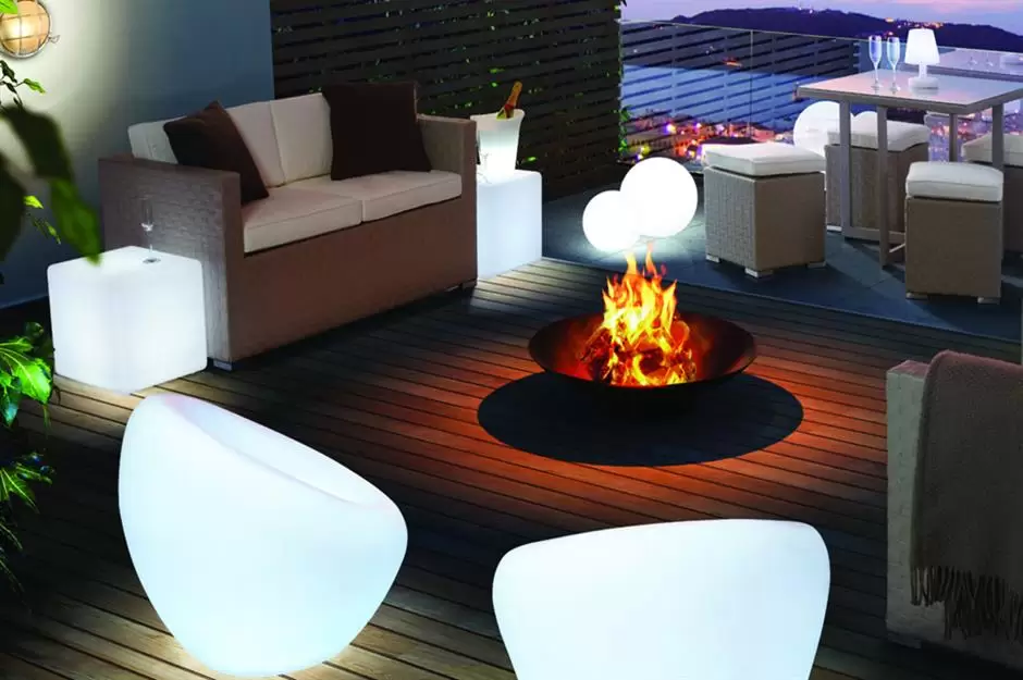 نورپردازی باغ - همه چیز درمورد نورپردازی باغ 38 استفاده از آتش برای نورپردازی حیاط و باغ